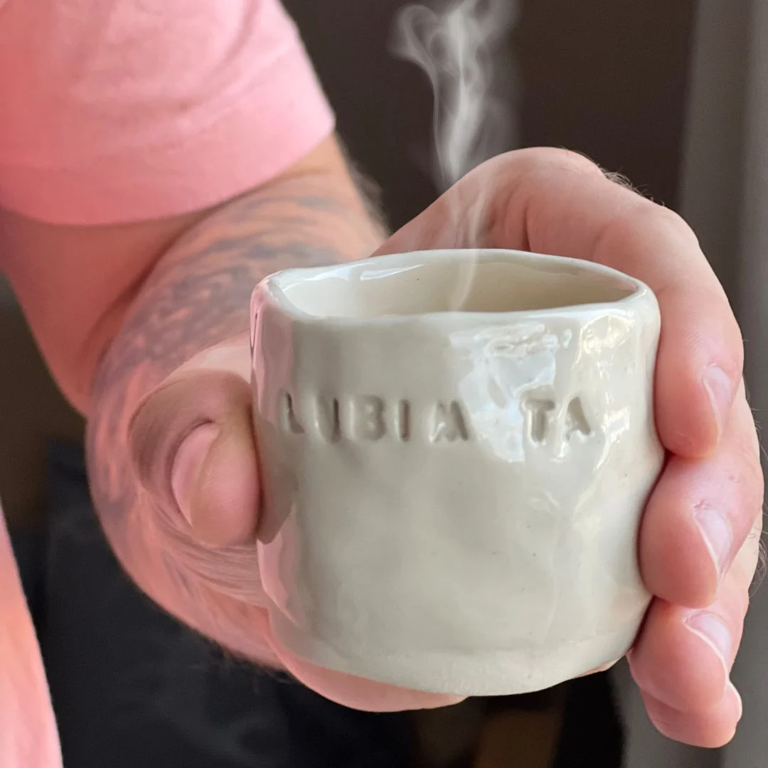 Handmade šálka „Ľúbim ťa“ čistá